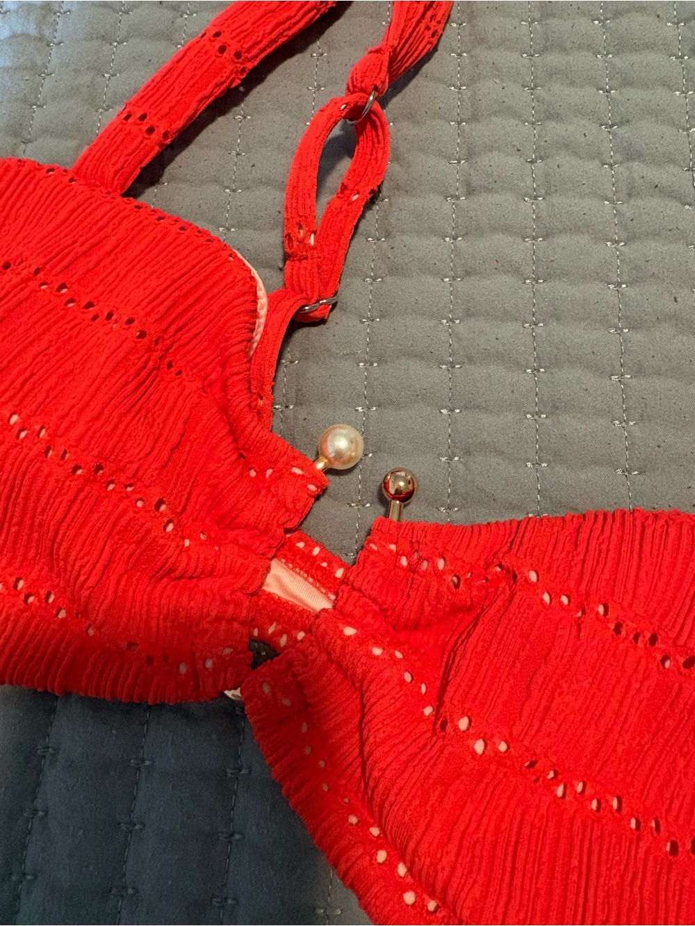 Cupshe red bikini set